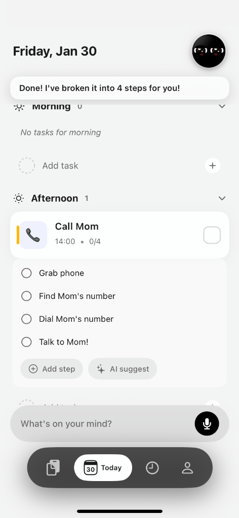 Task Breakdown Interface